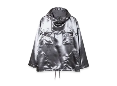 ENGINEERED GARMENTS Cagoule Shirt - Polyester Sateen "Silver"