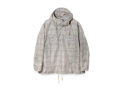 ENGINEERED GARMENTS Cagoule Shirt - Plaid Poly Cloth "White"