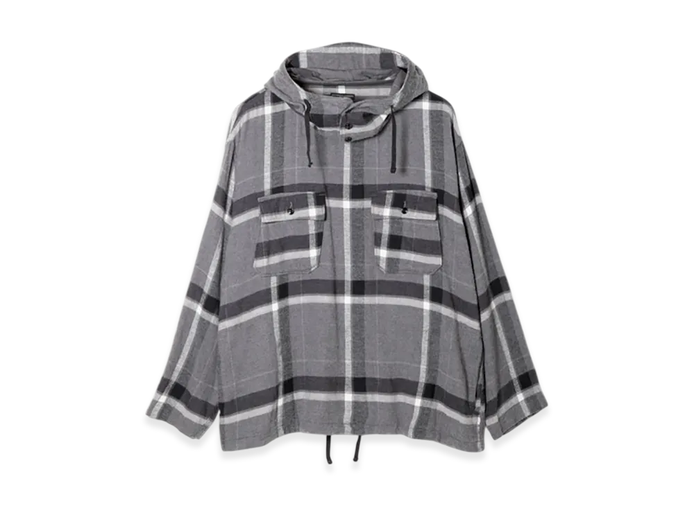 ENGINEERED GARMENTS Cagoule Shirt - Brushed Big Plaid "Gray"