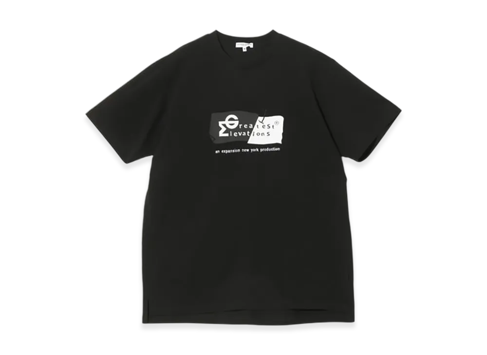 ENGINEERED GARMENTS EG X EXPANSION NY - GREATEST ELEVATIONS TEE "Black"