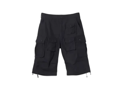 ENGINEERED GARMENTS FA Short - Cotton Reversed Sateen "Black"