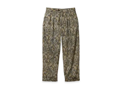 ENGINEERED GARMENTS Carlyle Pant - Cotton Paisley Print "Green"