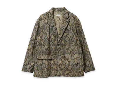 ENGINEERED GARMENTS Loiter Jacket - Cotton Paisley Print "Green"
