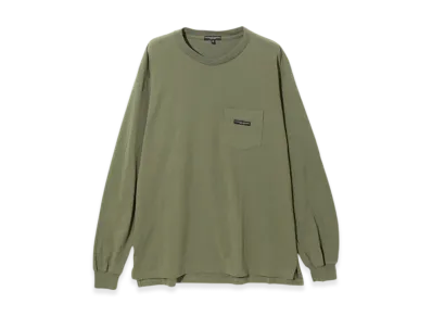 ENGINEERED GARMENTS Long Sleeve Crew Neck Tee "Khaki"