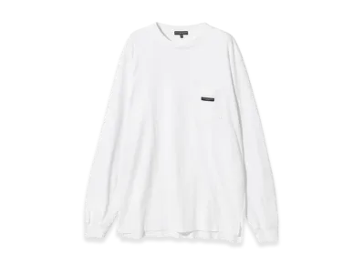 ENGINEERED GARMENTS Long Sleeve Crew Neck Tee "White"