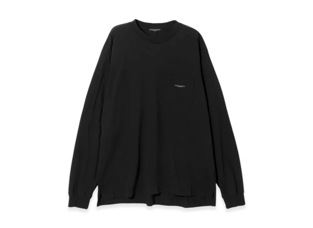 ENGINEERED GARMENTS Long Sleeve Crew Neck Tee "Black"