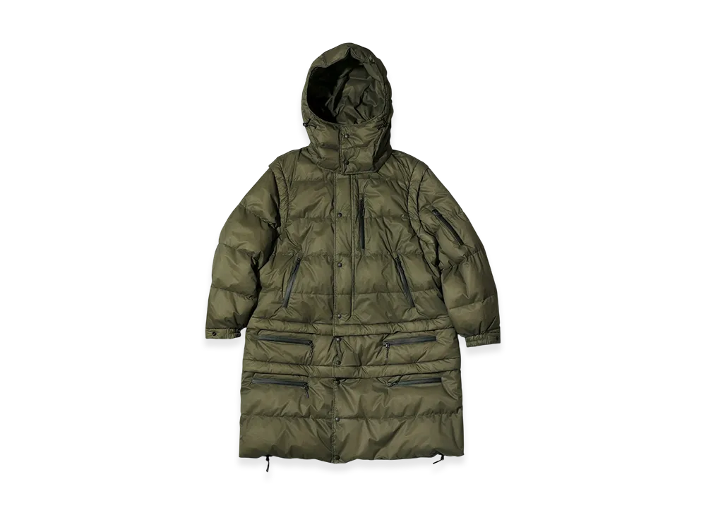 ENGINEERED GARMENTS x NANGA Detachable Down Coat "Khaki"