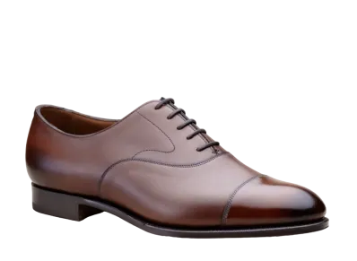 EDWAR GREEN Chelsea 202 E "Dark Oak" Black Calf Single Leather Sole