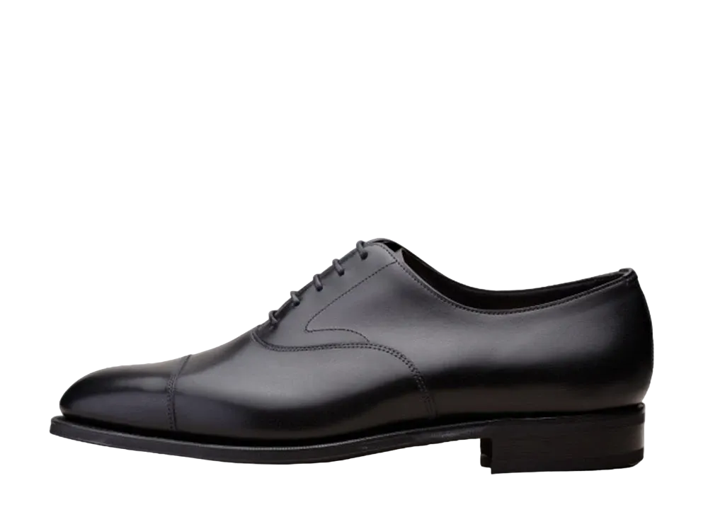 EDWAR GREEN Chelsea 82 E "Black" Calf Slim Rubber Sole