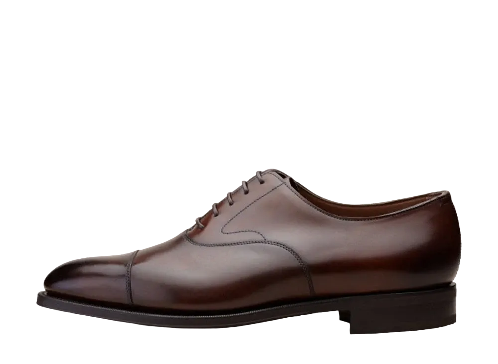 EDWAR GREEN Chelsea 82 E "Dark Oak" Antique Calf Slim Rubber Sole