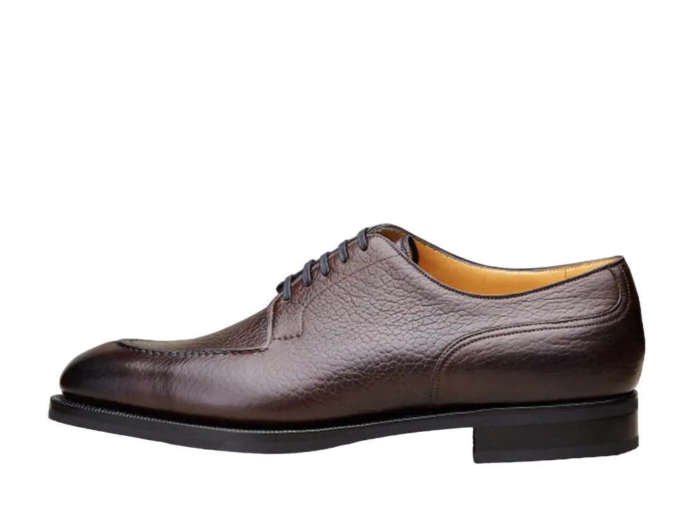 EDWAR GREEN Dover 606 E "Dark Brown" London Grain Tapered Rubber Sole