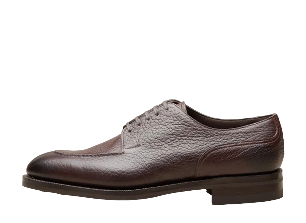 EDWAR GREEN Dover 202 E "Dark Brown" London Grain Dainite Rubber Sole