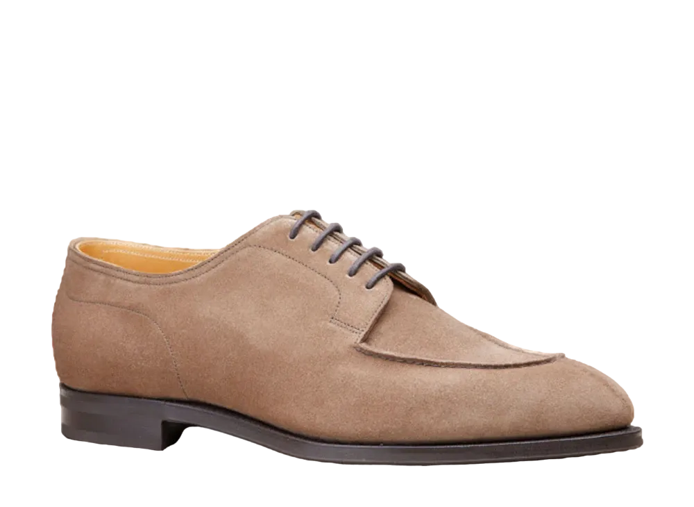 EDWAR GREEN Dover 202 E "Taupe" Unlined Mole Suede Slim Rubber Sole