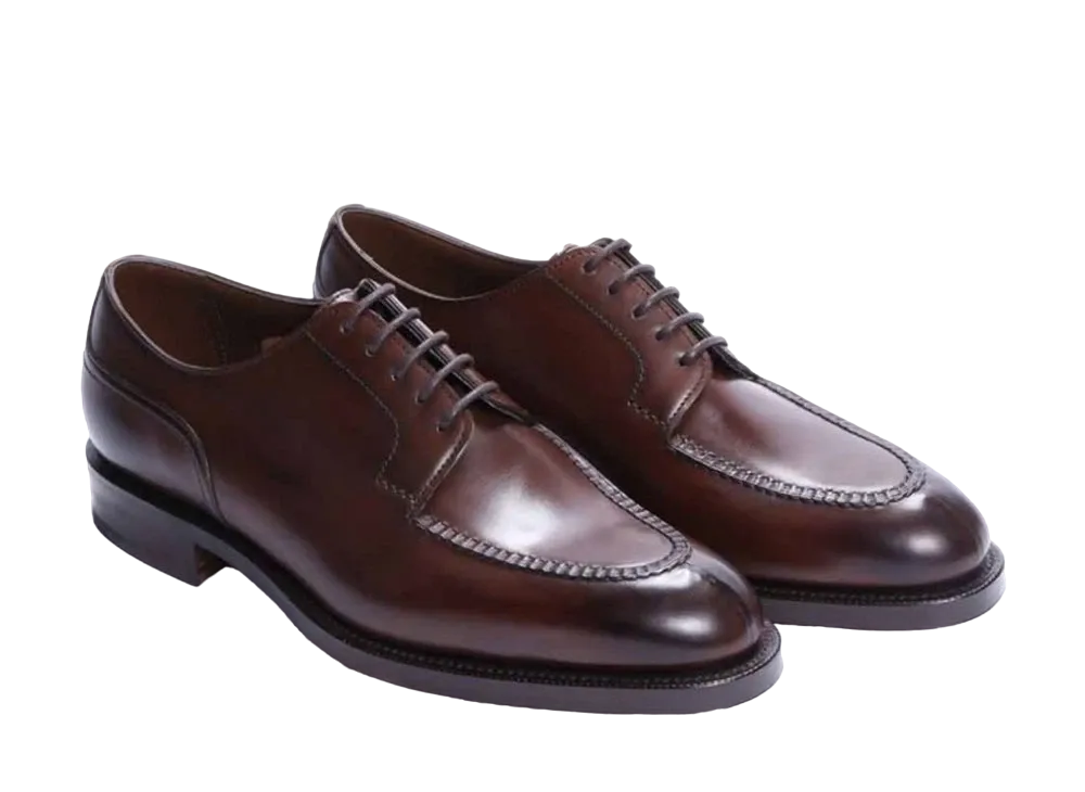 EDWAR GREEN Dover 32 E "Dark Oak" Calf Single Rubber Sole