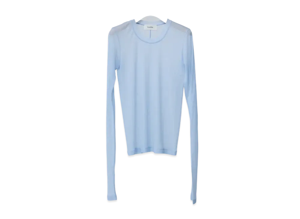 Ernie Palo Sheer rib Crew neck L/S "Sax"