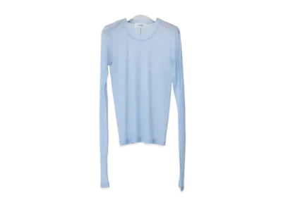 Ernie Palo Sheer rib Crew neck L/S "Sax"