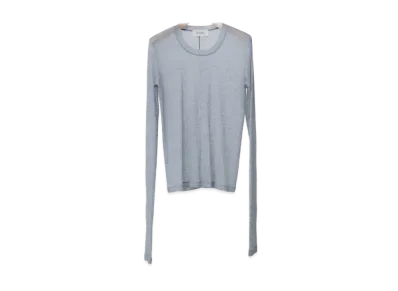 Ernie Palo Sheer rib Crew neck L/S "Gray"