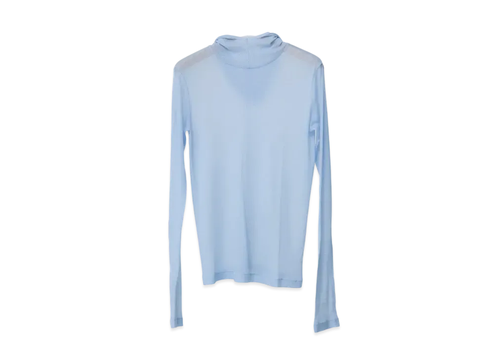 Ernie Palo Sheer rib Hoodie L/S "Sax"