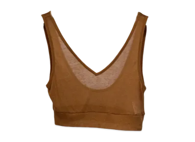 Ernie Palo Sheer rib Bralette "Camel"