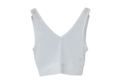 Ernie Palo Sheer rib Bralette "White"