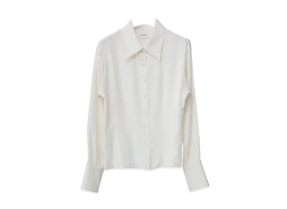Ernie Palo Silk Darts Shirt(femme) "Ivory"