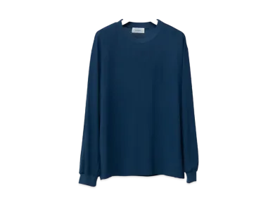 Ernie Palo Washable Wool Crew neck L/S Tee "Blue"
