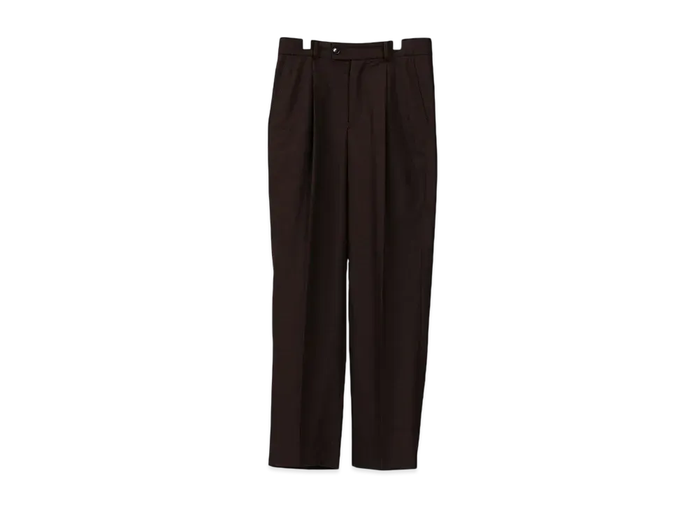 Ernie Palo Stretch Wool Slacks "Brown"