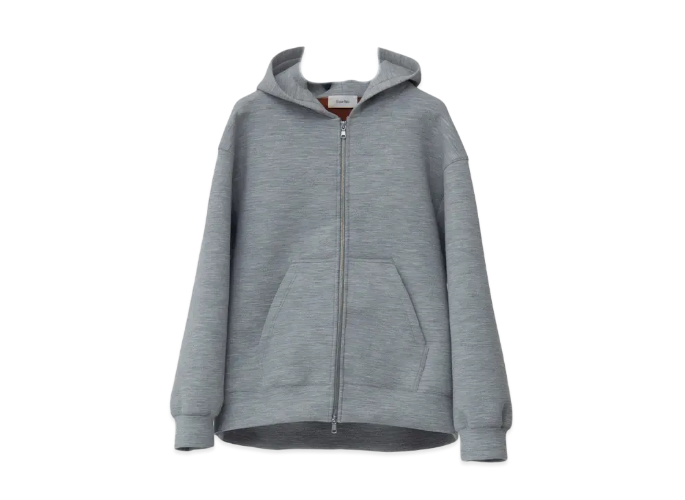 Ernie Palo Alpaca Double knit Zip Hoodie 