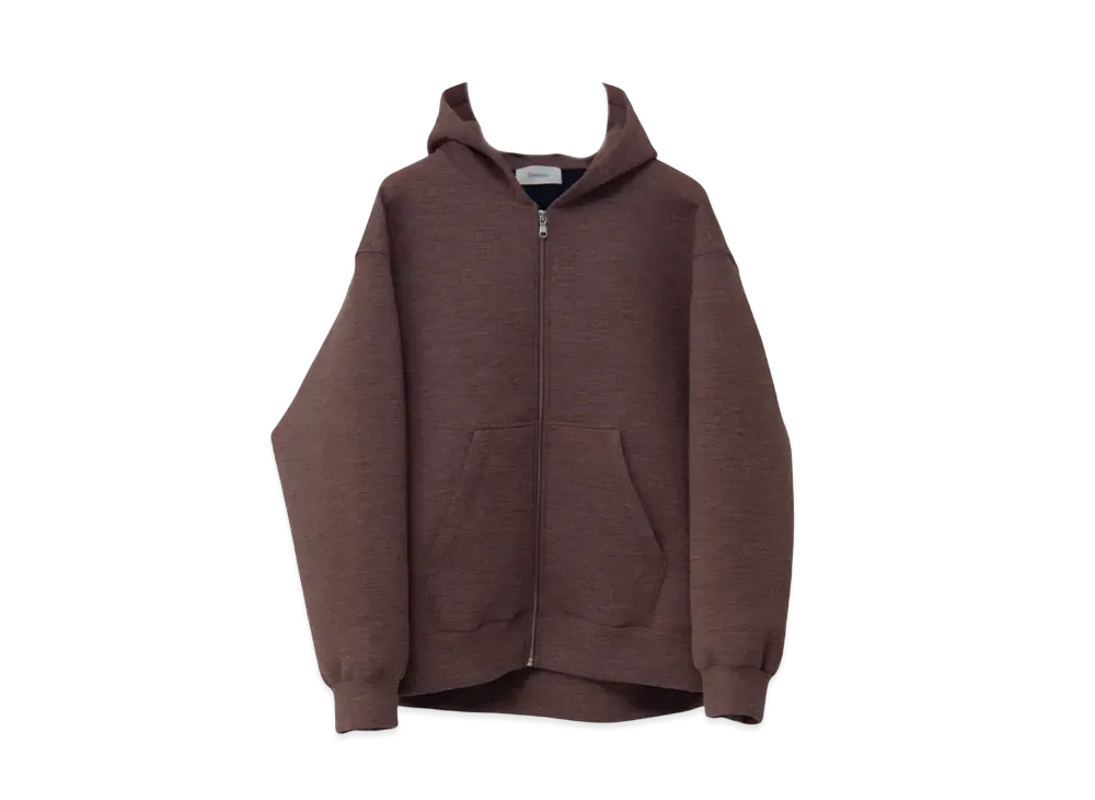 Ernie Palo Alpaca Double knit Zip Hoodie 