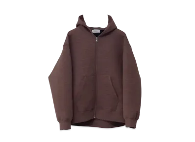 Ernie Palo Alpaca Double knit Zip Hoodie "Beige"