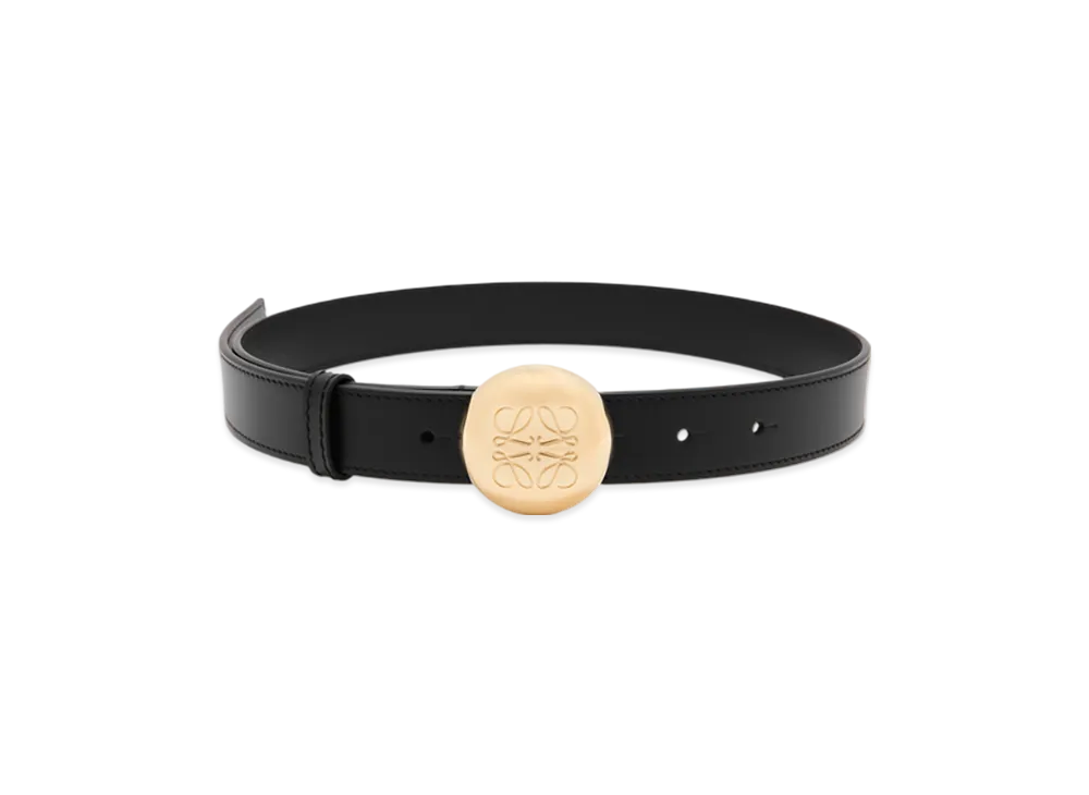 LOEWE Pebble Belt "Black/Gold"