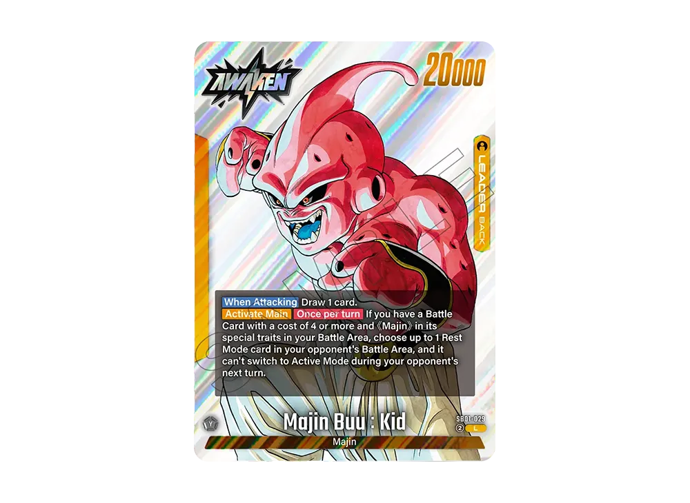 Majin Buu :Evil / Son Goku (AWAKEN) L [SB01-029][EN](FUSION