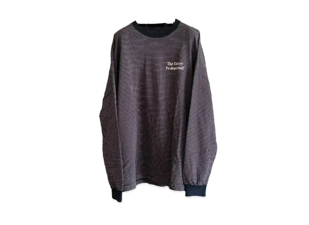 ENNOY 20SS L/S Border Tee "Navy" SS20BRENCT07AM