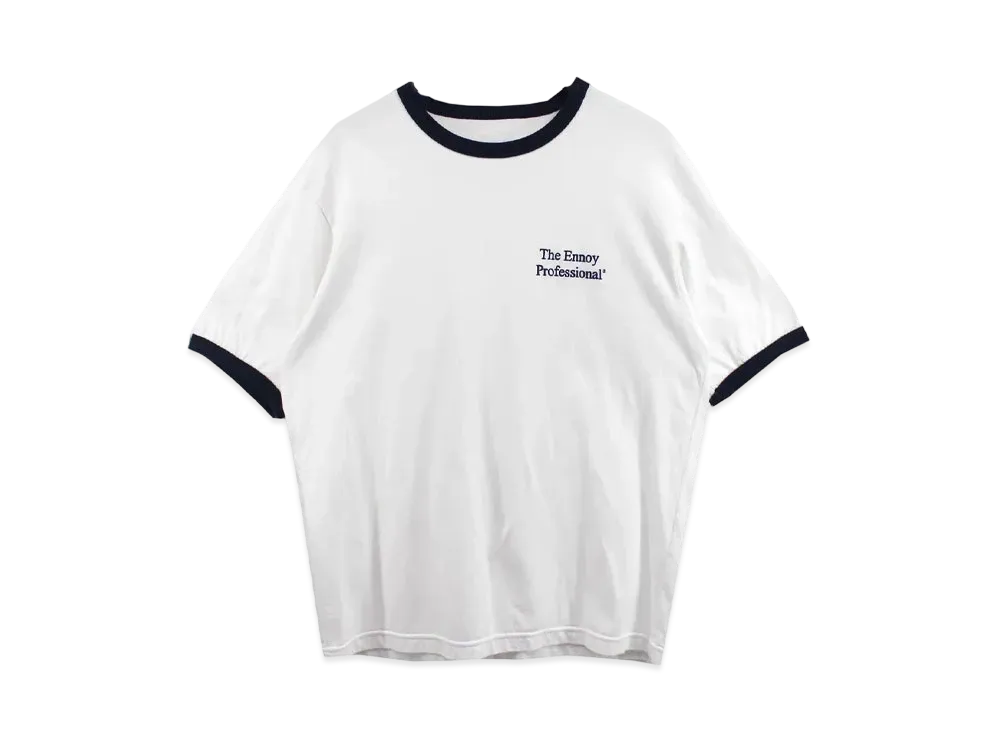 ENNOY 20SS Ringer Tee "White" SS20BRENCT04AM