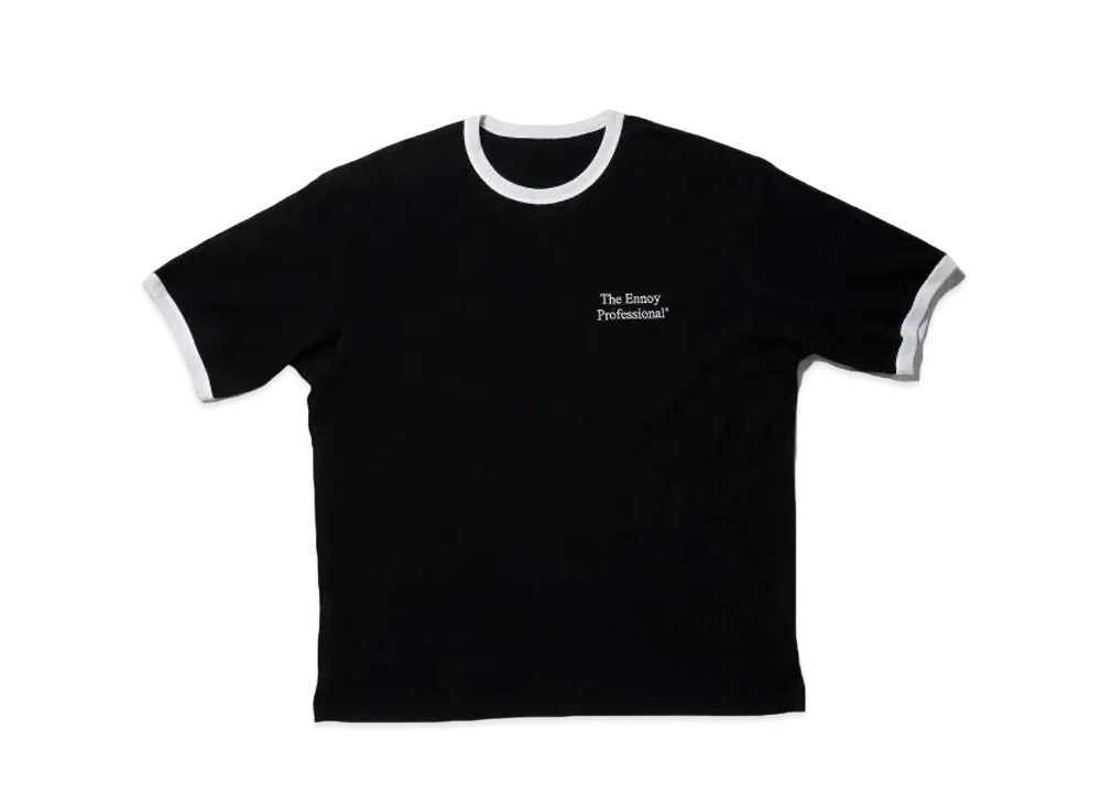 ENNOY 20SS Ringer Tee "Black" SS20BRENCT04AM