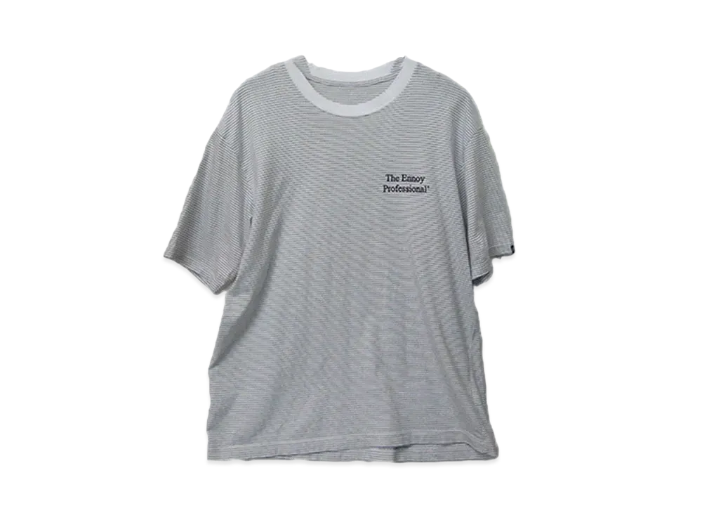 ENNOY 20SS Border Tee "White" SS20BRENCT02AM