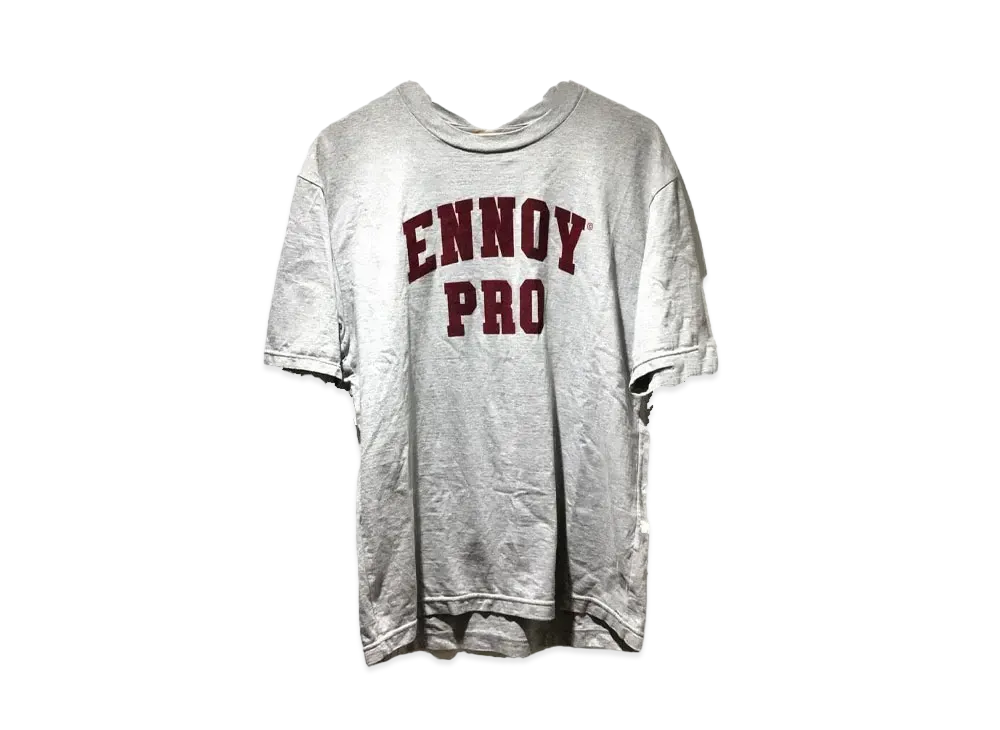 ENNOY 20SS College Logo Tee "Grey" SS20BRENCT01AM