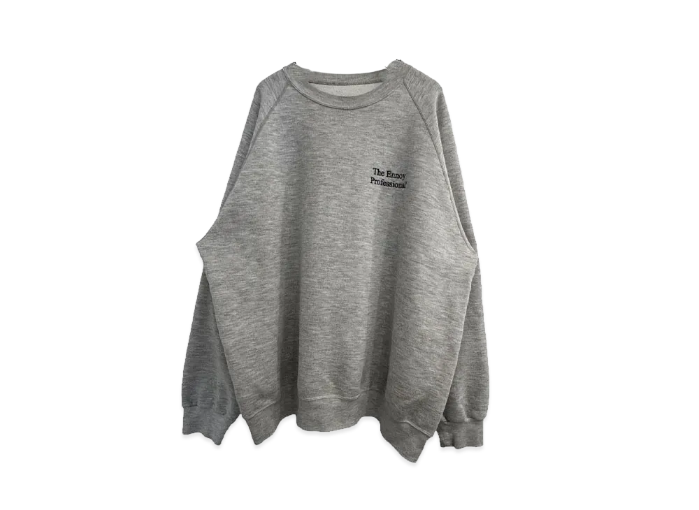 ENNOY 20AW Sweat Crewneck "Grey" AW20BRENCT01NTL