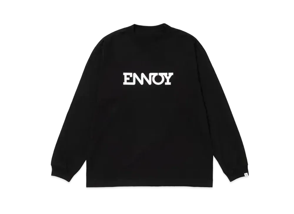ENNOY 21SS Electric Logo L/S Tee "Black" SS21BRENCT03AM