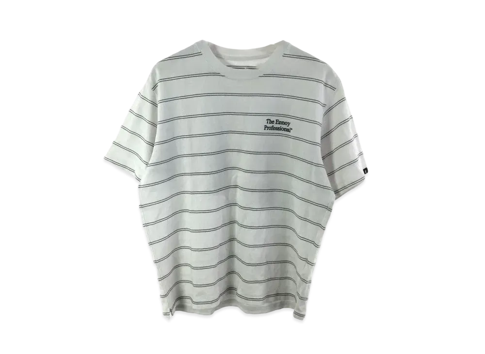 ENNOY 21SS S/S Border Tee "White" SS21BRENCT04AM
