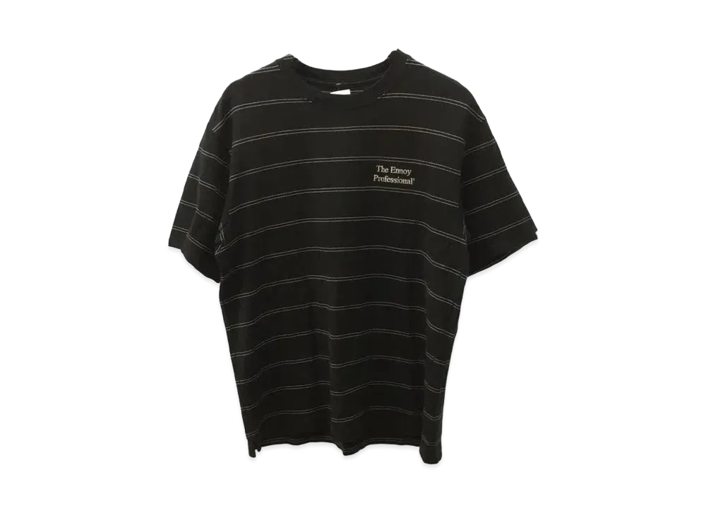 ENNOY 21SS S/S Border Tee "Black" SS21BRENCT04AM