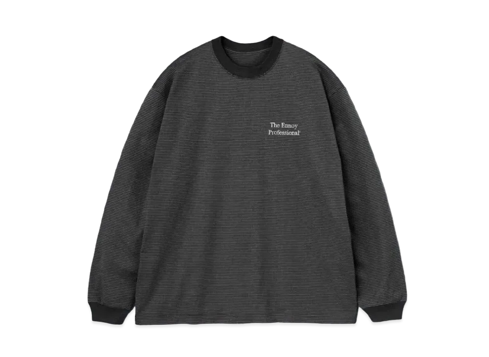 ENNOY 21AW L/S Border Tee "Black" AW21BRENCT01AM
