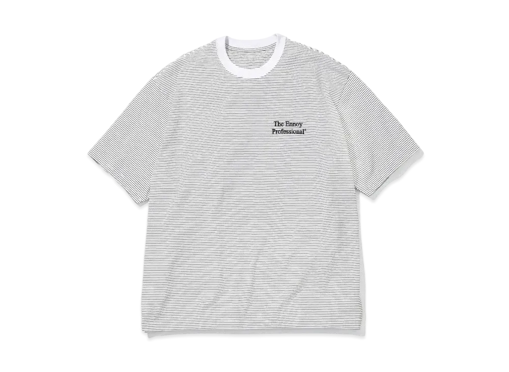 ENNOY 22SS S/S Border Tee "White" SS22BRENCT05AM