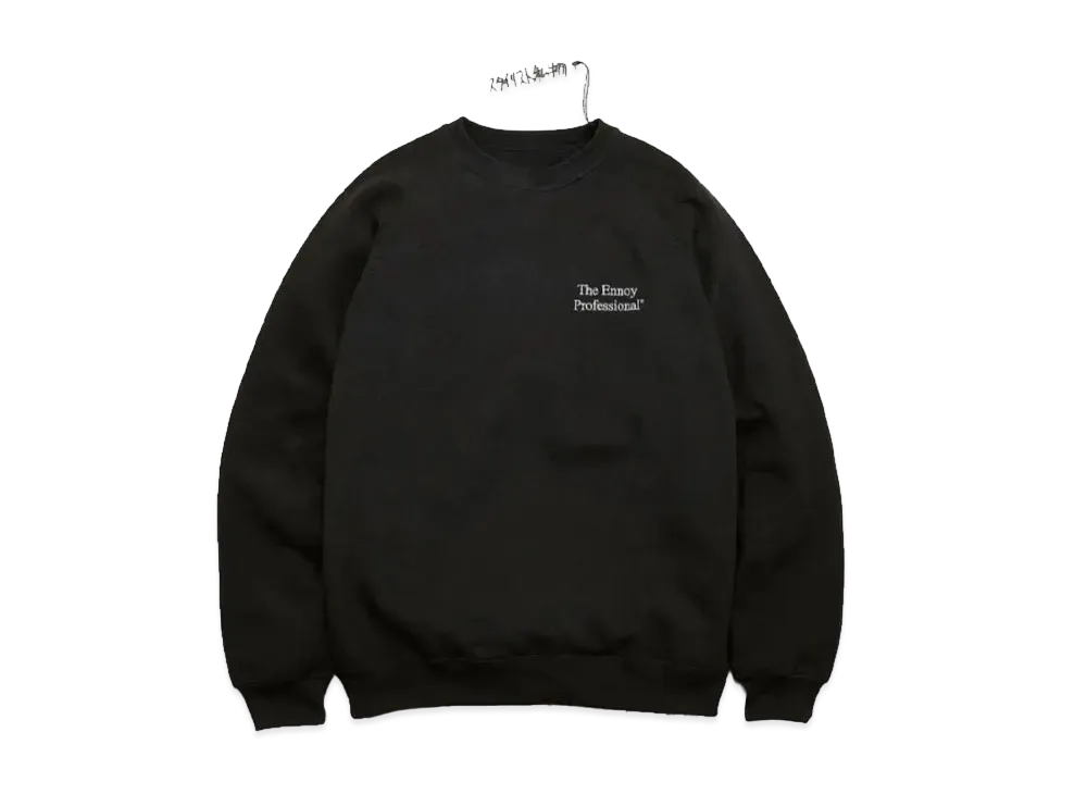 ENNOY x Stylistshibutsu 22AW Crew Sweat "Black/White" AW22BRENCT01NTL