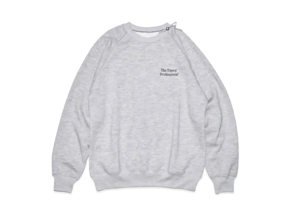 ENNOY x Stylistshibutsu 22AW Crew Sweat "Grey/Black" AW22BRENCT01NTL