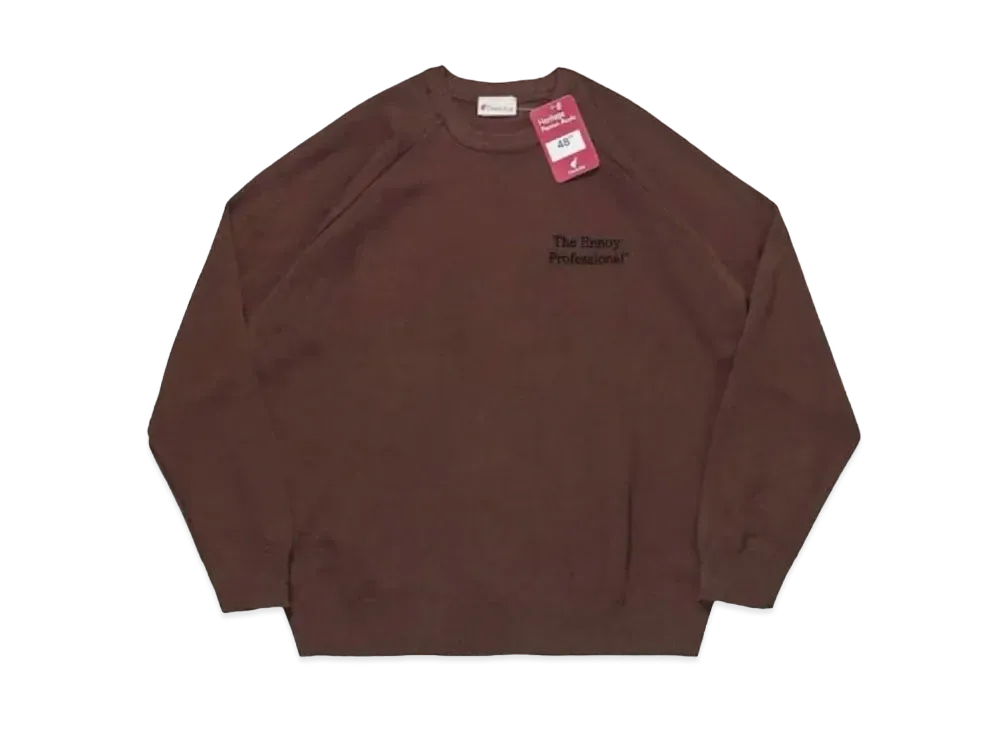 ENNOY 22AW Round Neck Pullover "Brown" AW22BRENKT01AT