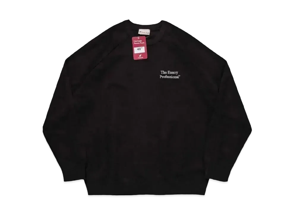 ENNOY 22AW Round Neck Pullover "Black" AW22BRENKT01AT