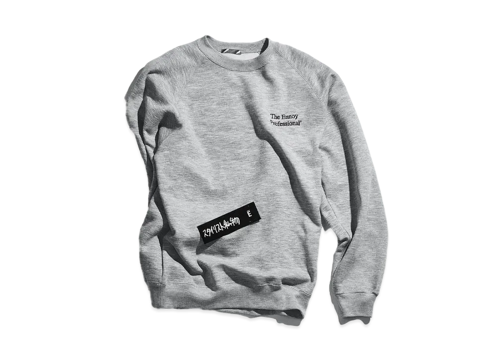 ENNOY x Stylistshibutsu x is-ness Sweat Crew "Grey"