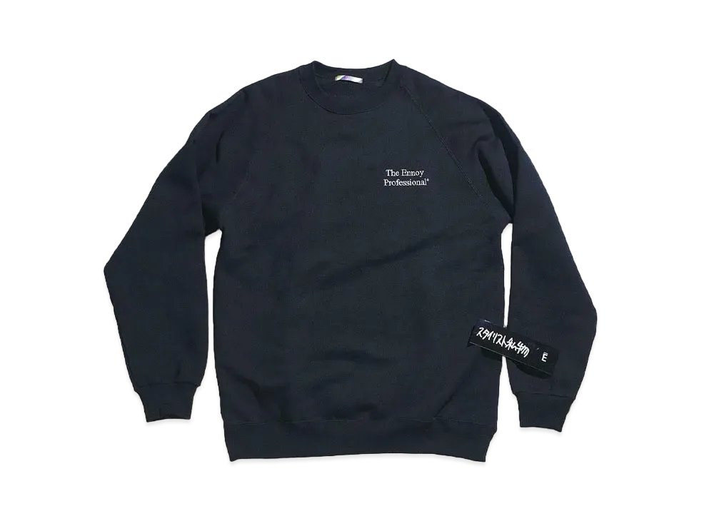 ENNOY x Stylistshibutsu x is-ness Sweat Crew "Black"