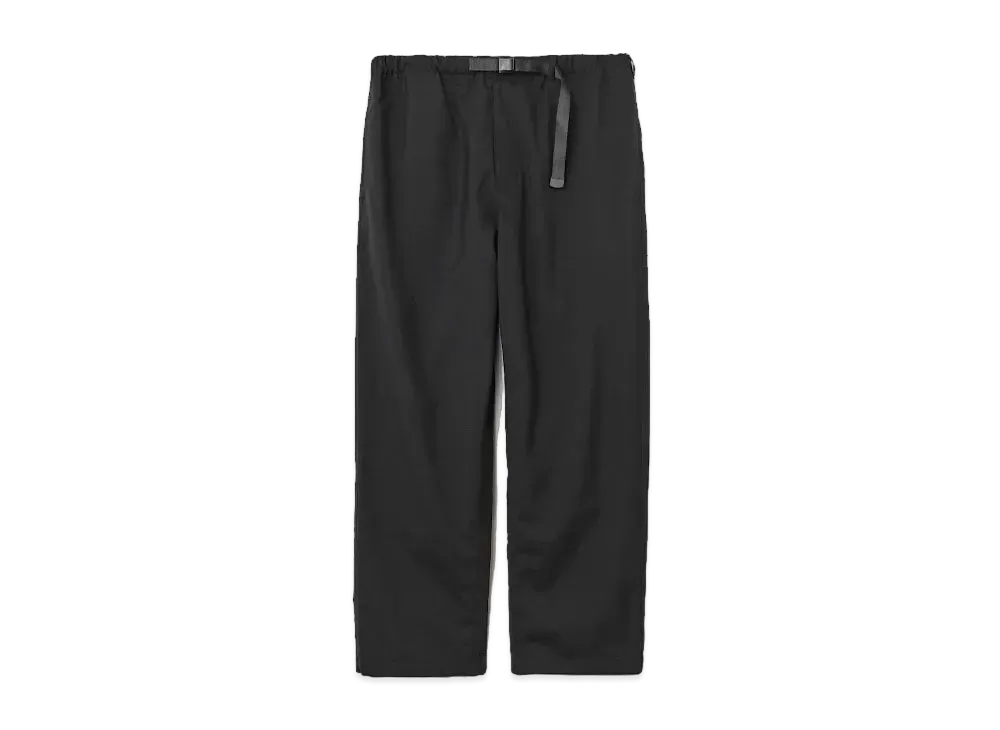 エンノイ ウール ブレンド リップ ストップ イージー パンツ "ブラック"